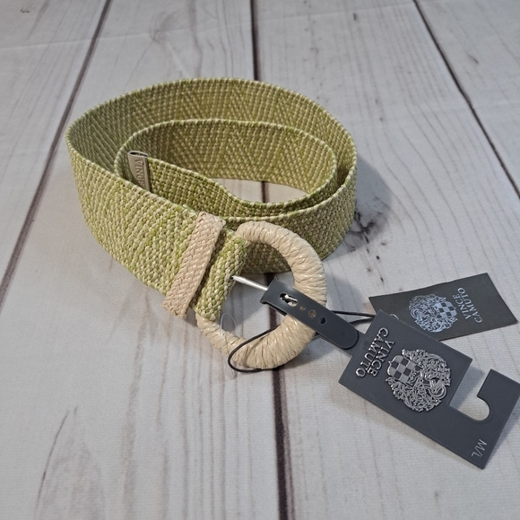 Vince Camuto Woven Spring Summer Belt Size Medium / Large - Picture 2 of 7